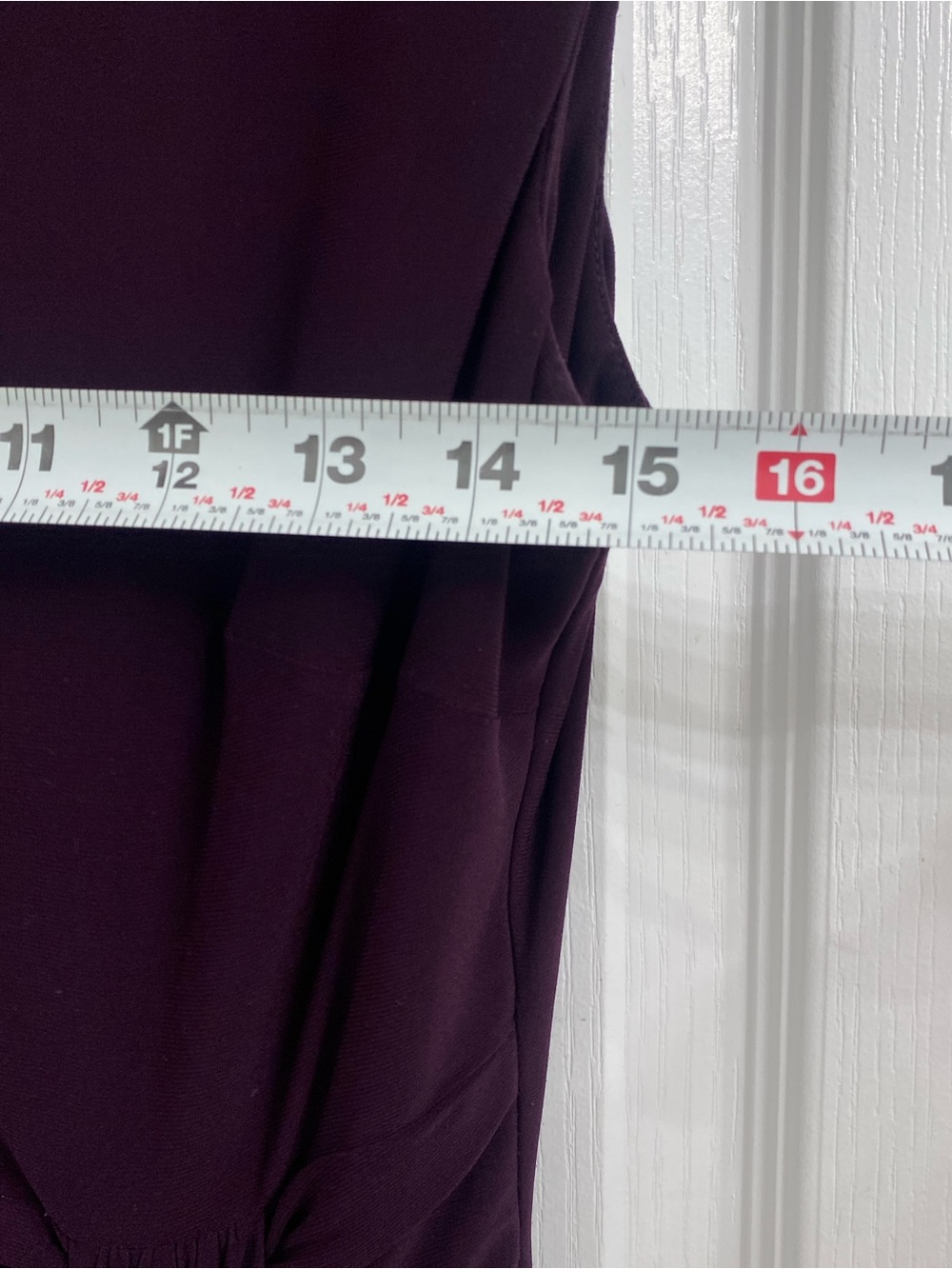 Chaps Women's Sleeveless Sheath Dress in Deep Plum - Picture 3 of 6